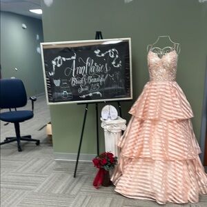 Nina Canacci Elegant Peach Dress